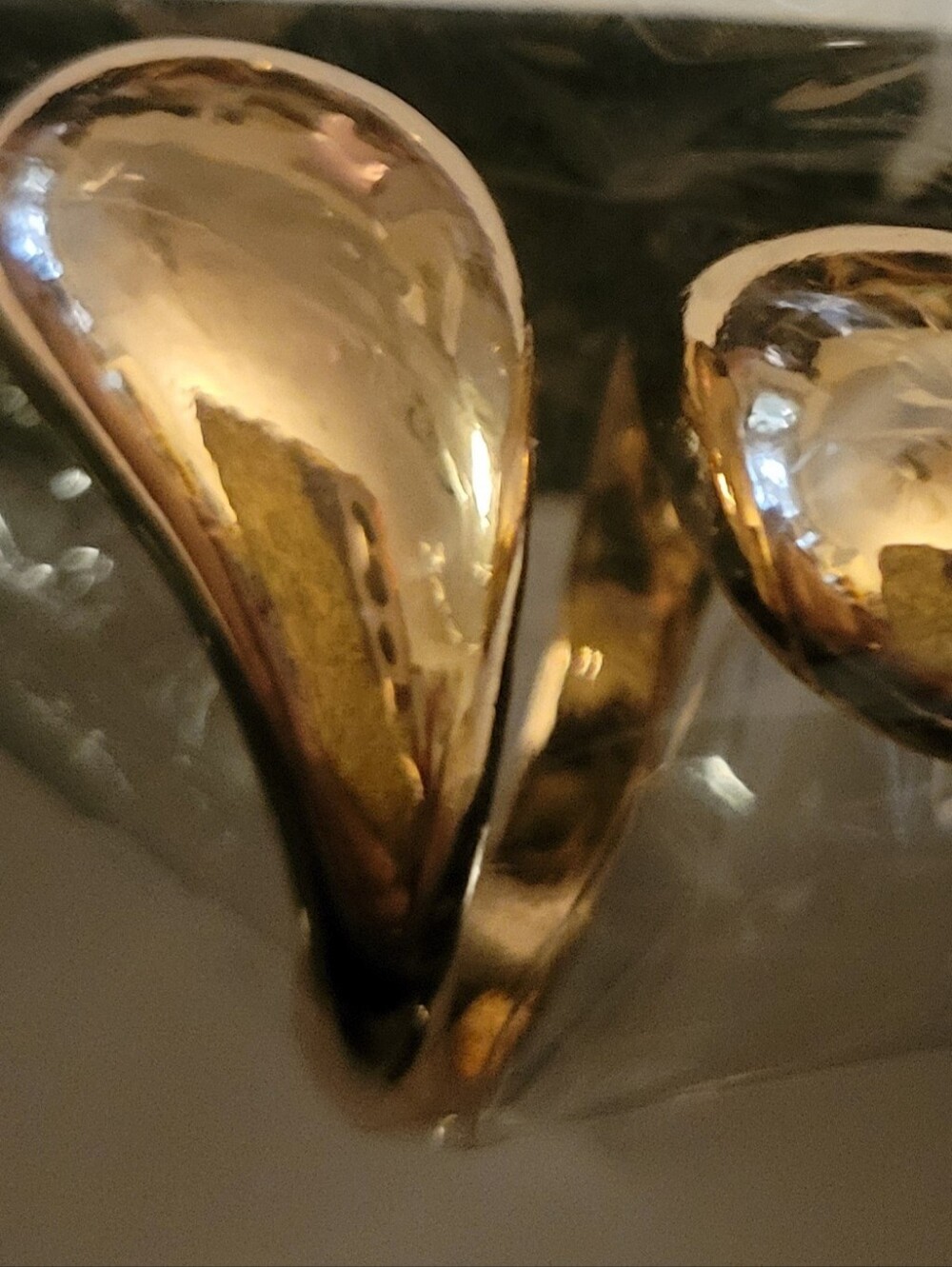 Sleek Goldtone Spiral Statement Ring